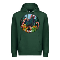 Sports Green jersey giant rooster christmas Premium Hoodie - LillyAllenDesigns