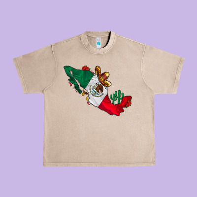 Mexico Urban Heavy Tee Designed By Cowhidedigitalart