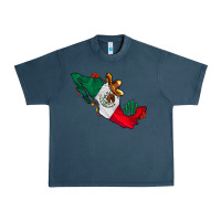 Midnight Navy mexico Urban Heavy Tee - CowhideDigitalArt