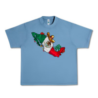 Pebble Blue mexico Urban Heavy Tee - CowhideDigitalArt