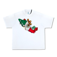 White mexico Urban Heavy Tee - CowhideDigitalArt