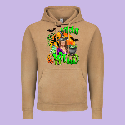 Witchy And Wild Vintage Hoodie Designed By Zillion Design Studio
