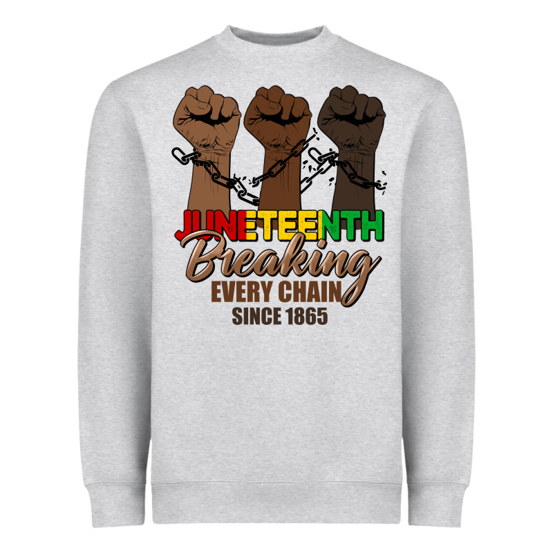 Breaking Every Chain Since 1865 Heavyweight Sweatshirt by HRA Design Shop | Teevron