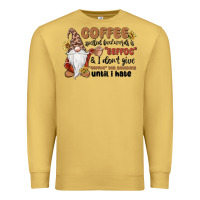 Antique Gold coffee spelled backwards is eeffoc & i don't give Premium Sweatshirt - MaliasSmallBusiness