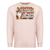 Pale Pink coffee spelled backwards is eeffoc & i don't give Premium Sweatshirt - MaliasSmallBusiness