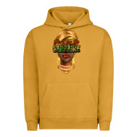 Pigment Peanut Butter do it for the culture Urban Hoodie - NancyCooperArtShop