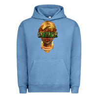 Pigment Pebble Blue do it for the culture Urban Hoodie - NancyCooperArtShop