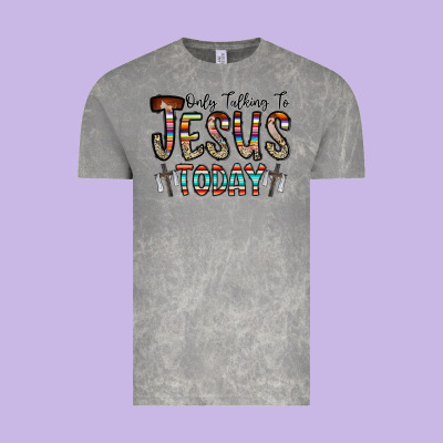 Only Talking Jesus Today Vintage Tee Designed By Cowhidedigitalart