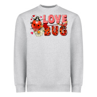 Heather Grey love bug Heavyweight Sweatshirt - FaDigitalArtStudio