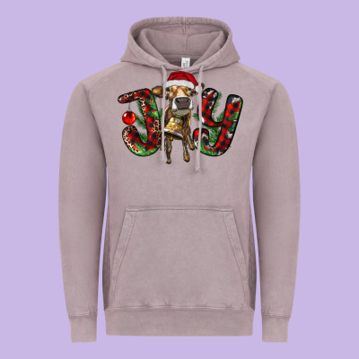 Christmas Joy With Heifer Vintage Hoodie Designed By Ranaportraitstore