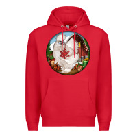 Red silkie chicken christmas Premium Hoodie - LillyAllenDesigns