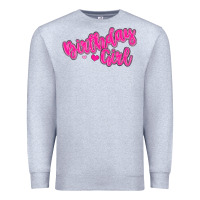 Heather Grey birthday girl Premium Sweatshirt - MaliasSmallBusiness