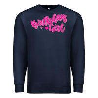 Navy birthday girl Premium Sweatshirt - MaliasSmallBusiness