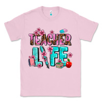 Bubblegum Pink teacher life Classic Tee - AdoDesignShop