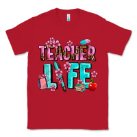 Red teacher life Classic Tee - AdoDesignShop