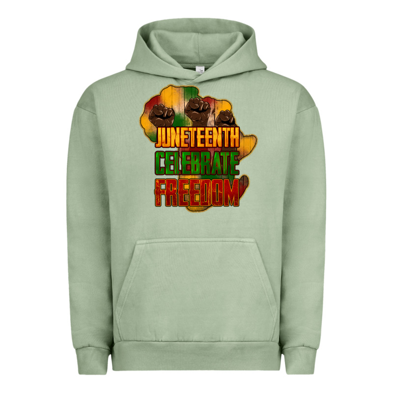Juneteenth Celebrate Freedom Urban Hoodie by NancyCooperArtShop | Teevron