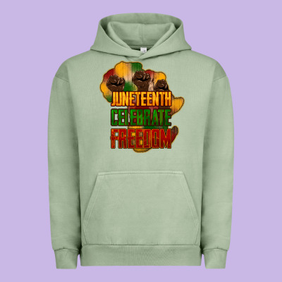 Juneteenth Celebrate Freedom Urban Hoodie Designed By Nancycooperartshop