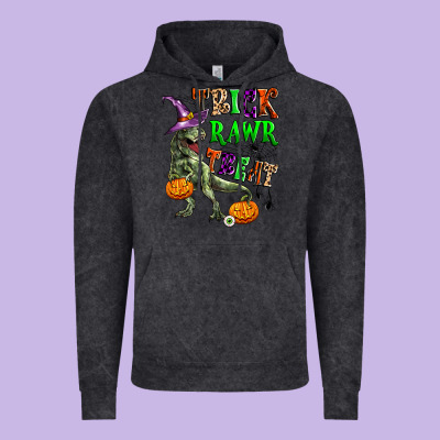 Trick Rawr Treat Vintage Hoodie Designed By Zillion Design Studio