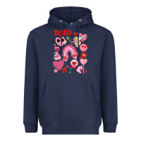 Navy cute valentines day Heavyweight Hoodie - MaliasSmallBusiness