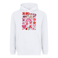 White cute valentines day Heavyweight Hoodie - MaliasSmallBusiness