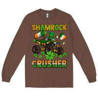 Chestnut shamrocks crusher monster truck with shamrocks Long Sleeve Tee - AdoDesignShop