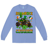 Colony Blue shamrocks crusher monster truck with shamrocks Long Sleeve Tee - AdoDesignShop