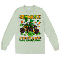 Matcha shamrocks crusher monster truck with shamrocks Long Sleeve Tee - AdoDesignShop