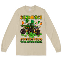 Mushroom shamrocks crusher monster truck with shamrocks Long Sleeve Tee - AdoDesignShop