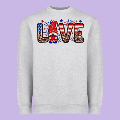 Love Gnome Heavyweight Sweatshirt Designed By Neo Western