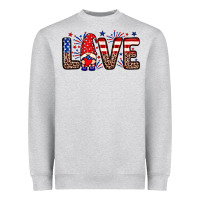 Heather Grey Love gnome Heavyweight Sweatshirt - Neo Western