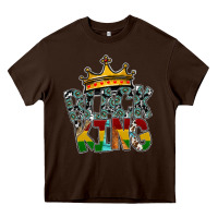 Chocolate Brown black king Heavy Core Tee - SublimationCraftShop