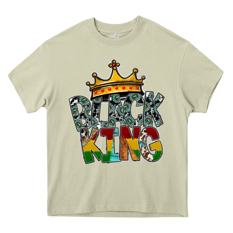 Black King Heavy Core Tee by SublimationCraftShop | Teevron