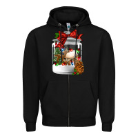 Black Christmas cookie jar Zipper Hoodie - Jasminsmagicworld