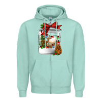 Seafoam Christmas cookie jar Zipper Hoodie - Jasminsmagicworld
