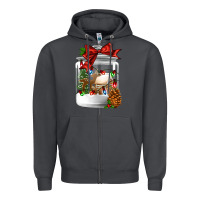 Smoke Christmas cookie jar Zipper Hoodie - Jasminsmagicworld