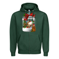 Sports Green Christmas cookie jar Zipper Hoodie - Jasminsmagicworld