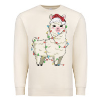 Sandshell christmas llama Premium Sweatshirt - MaliasSmallBusiness