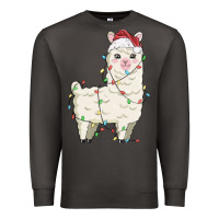 Smoke christmas llama Premium Sweatshirt - MaliasSmallBusiness