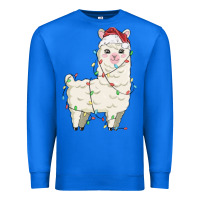 True Royal christmas llama Premium Sweatshirt - MaliasSmallBusiness
