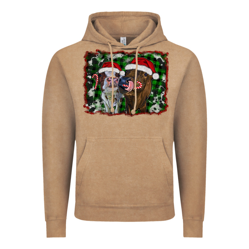 Christmas Heifers Vintage Hoodie by RanaPortraitStore | Teevron