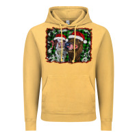 Vintage Mustard christmas heifers Vintage Hoodie - RanaPortraitStore