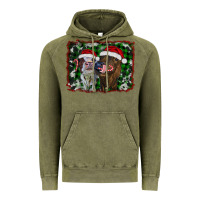 Vintage Olive christmas heifers Vintage Hoodie - RanaPortraitStore