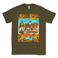 Army Green Fall gnomes Classic Tee - Artiststas