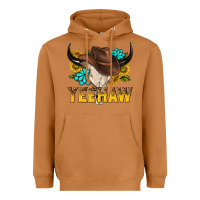 Meerkat yeehaw bull skull Heavyweight Hoodie - NancyCooperArtShop