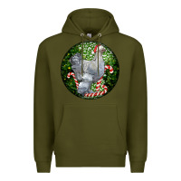 Army Green brahma chicken christmas Premium Hoodie - LillyAllenDesigns