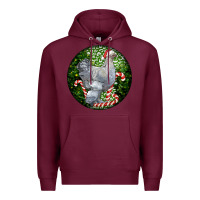 Burgundy brahma chicken christmas Premium Hoodie - LillyAllenDesigns