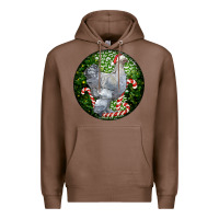 Chestnut brahma chicken christmas Premium Hoodie - LillyAllenDesigns