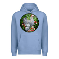 Colony Blue brahma chicken christmas Premium Hoodie - LillyAllenDesigns