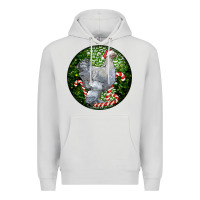 Dove Grey brahma chicken christmas Premium Hoodie - LillyAllenDesigns