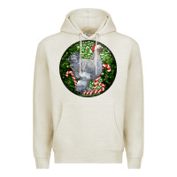 Oatmeal Heather brahma chicken christmas Premium Hoodie - LillyAllenDesigns